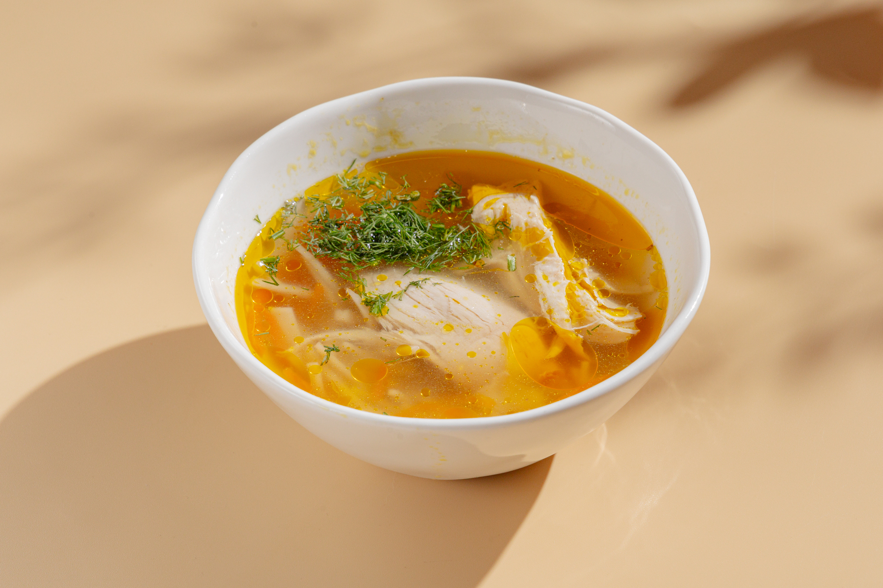 (Ч) Куриный суп с домашней лапшой