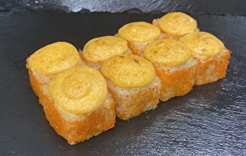 Запеченный спайси с лососем