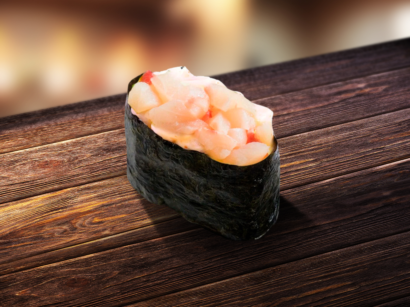 Острые суши с окунем