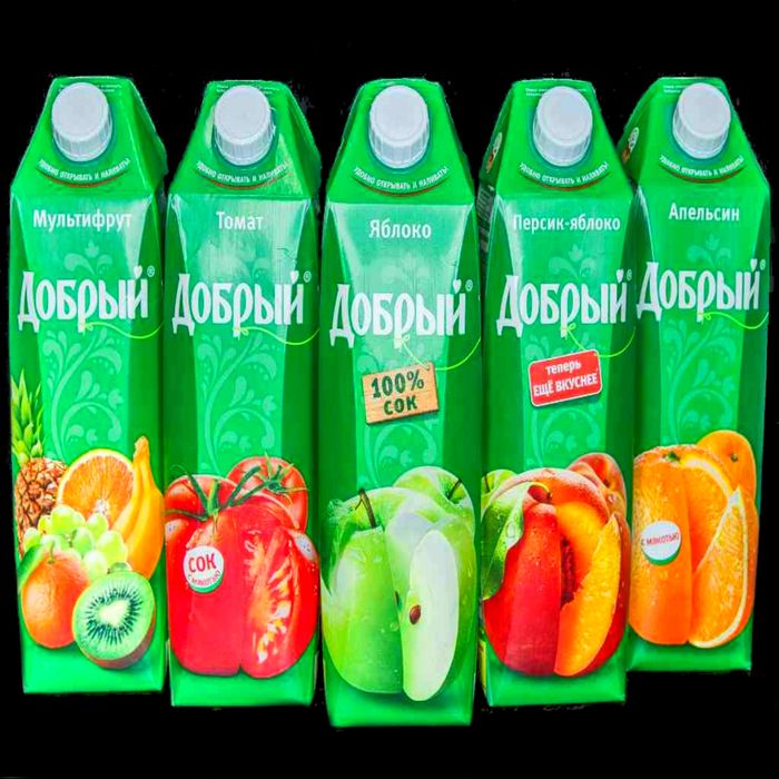 Сок "Добрый" в ассортименте 0,9л