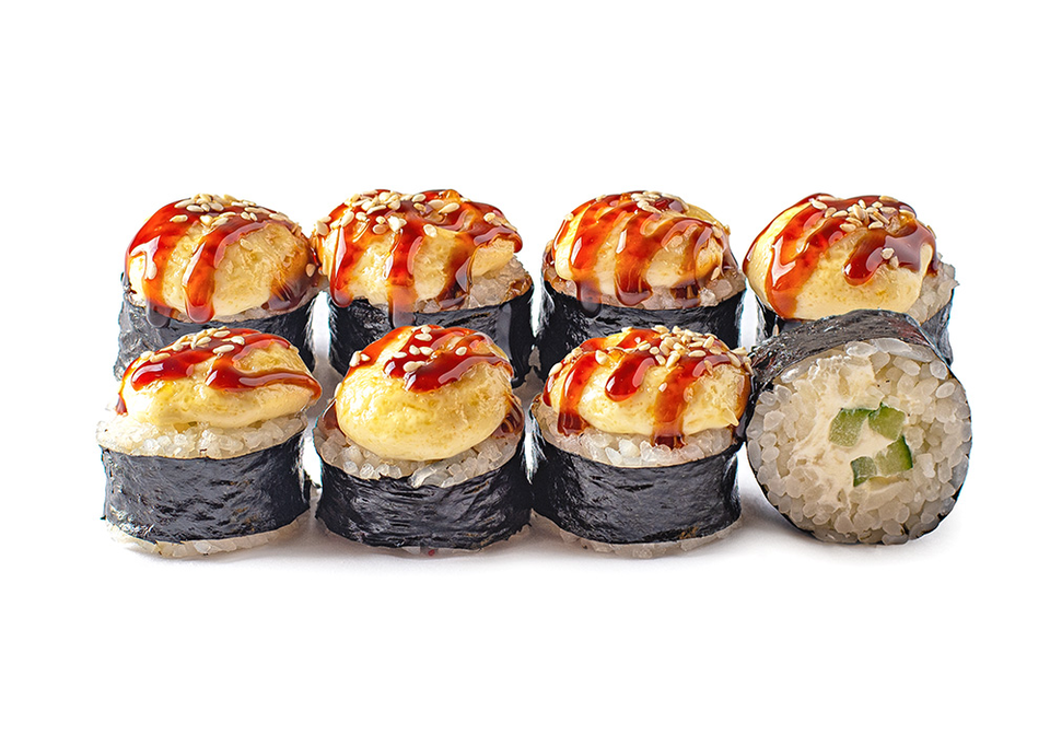 Запеченный ролл Сяки чиз гриль