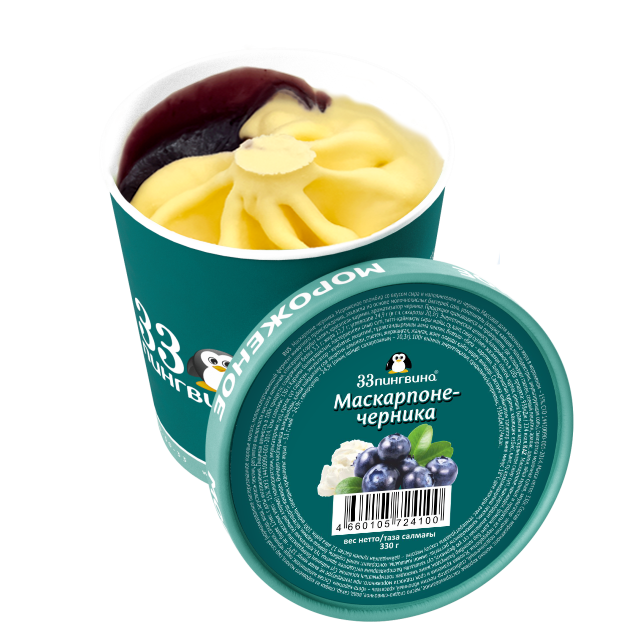 Маскарпоне-черника330г