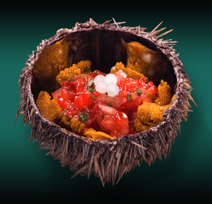 Ежи с топпингом клубника-кинза 3шт