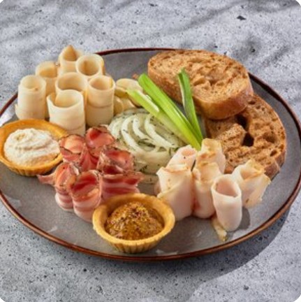 Сало с мороза с хрустящей чиабаттой