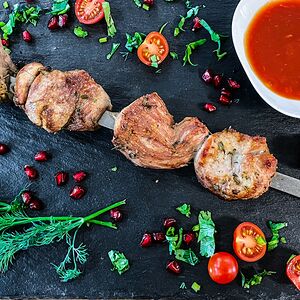 Шашлык из телячьей мякоти