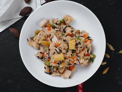Рис с курицей