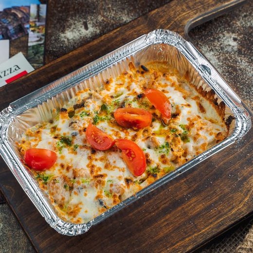 Скоблянка с креветками и соусом том ям