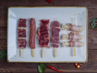 Кебаб из мраморной говядины