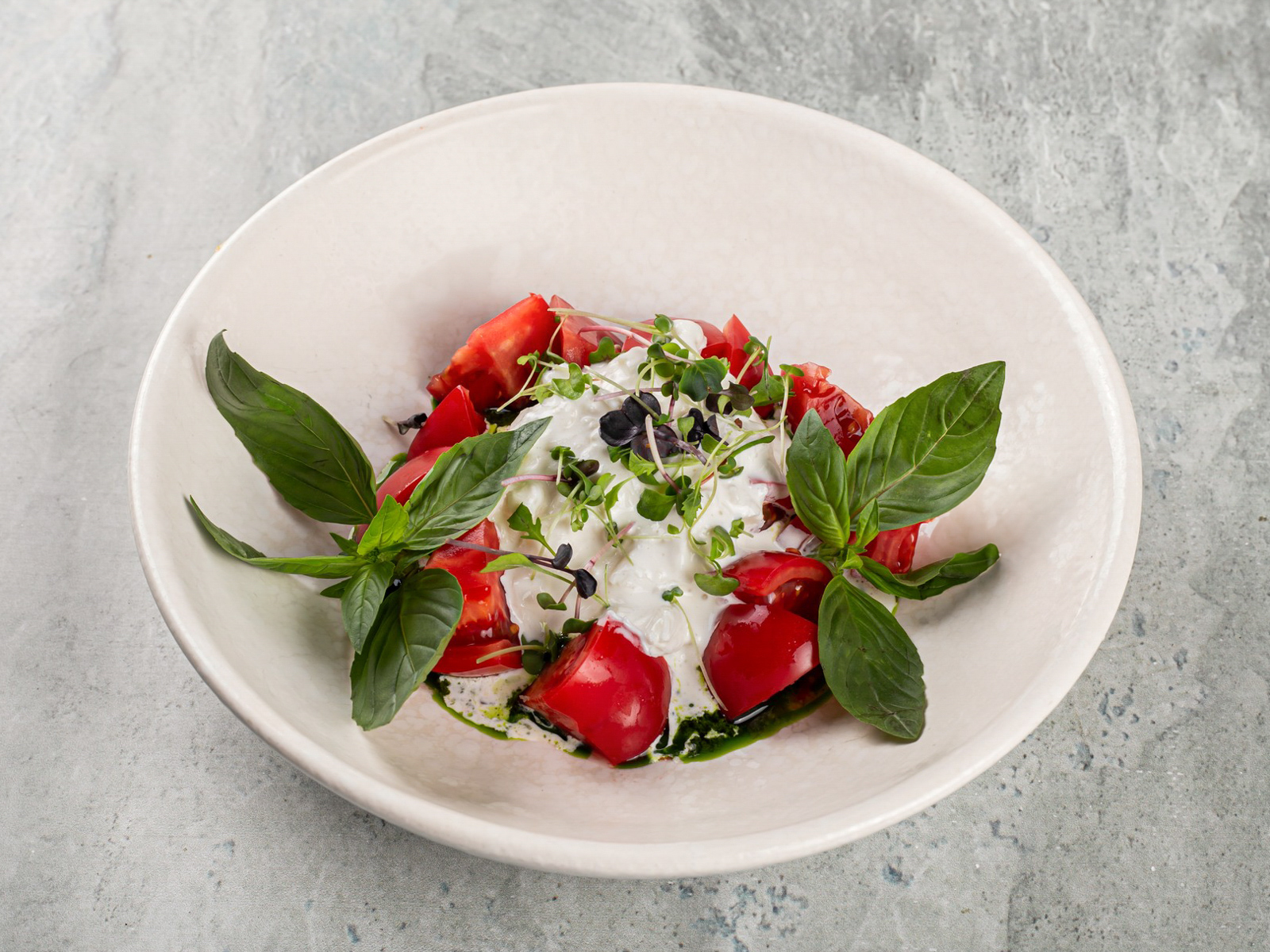 Страчателла с томатами