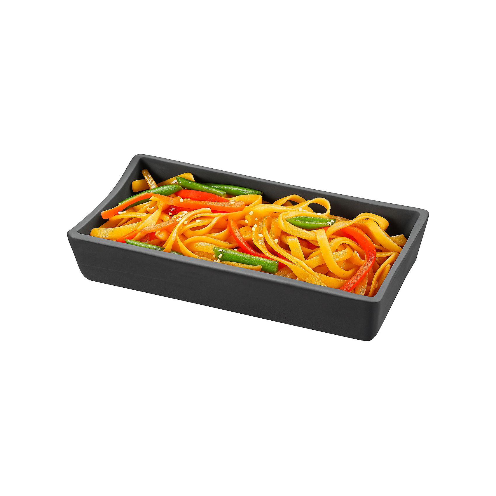 Удон с овощами в соусе терияки