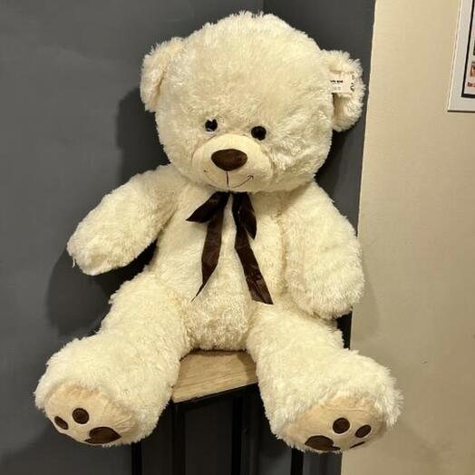 Мишка плюшевый с бантом 80 см