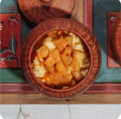 Пшенная с тыквой и яблоками
