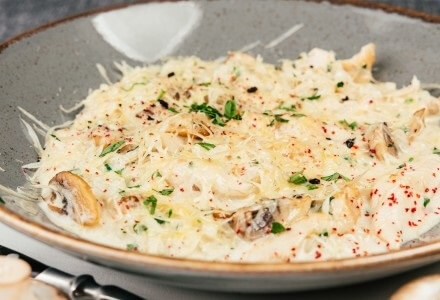 Ризотто сырное с курицей