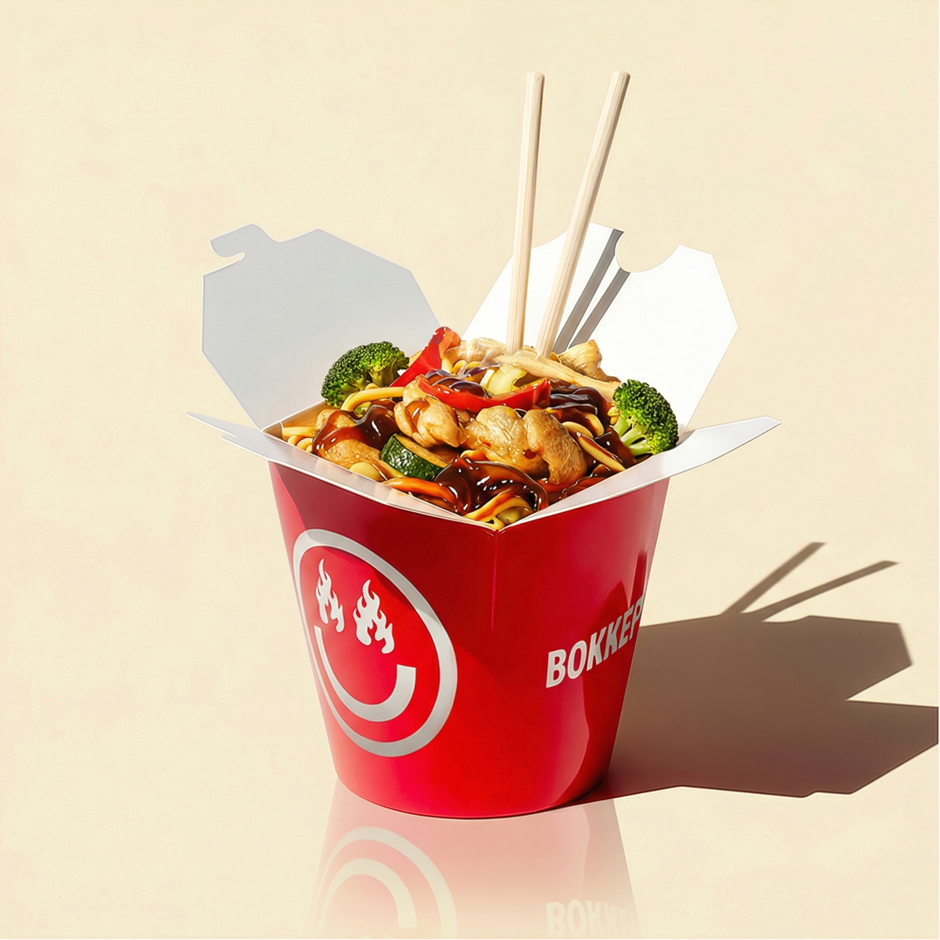 Вок курица терияки