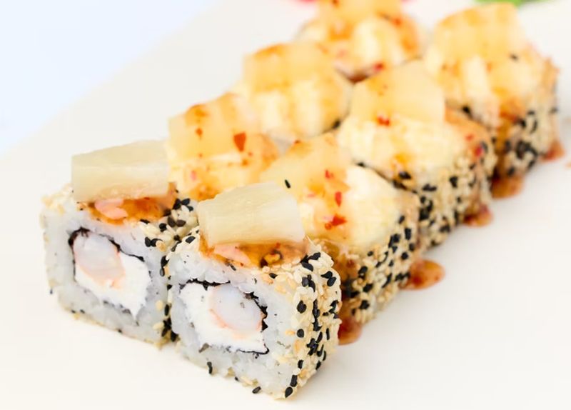 Тайская креветка запеченный