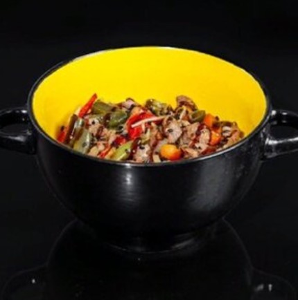 Вок с креветками