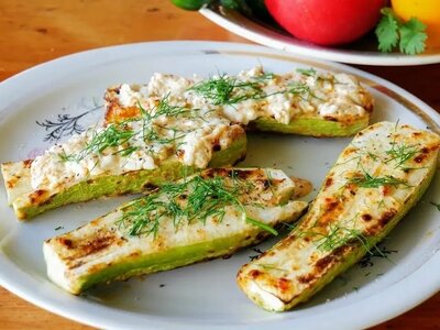 Кабачки сыром