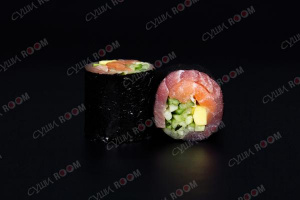 Кето ролл с лососем и тунцом