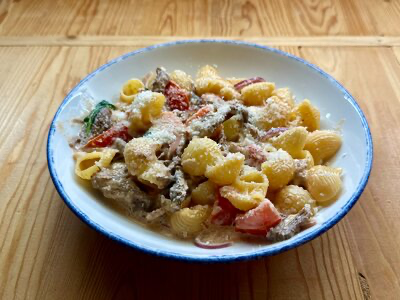 Рожки с говядиной