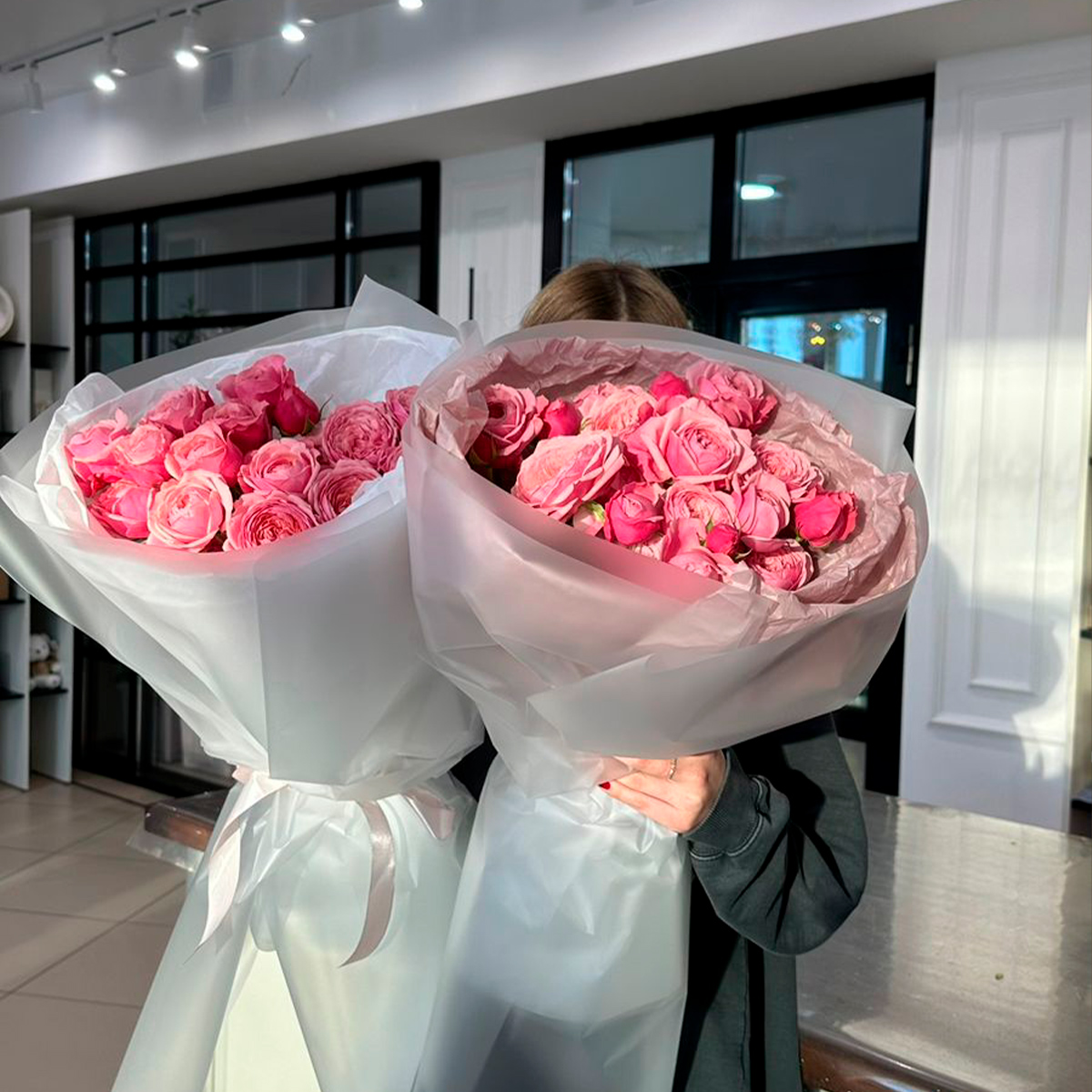 Букет из пионовидных роз (предзаказ)