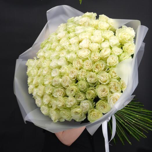 101 белая роза