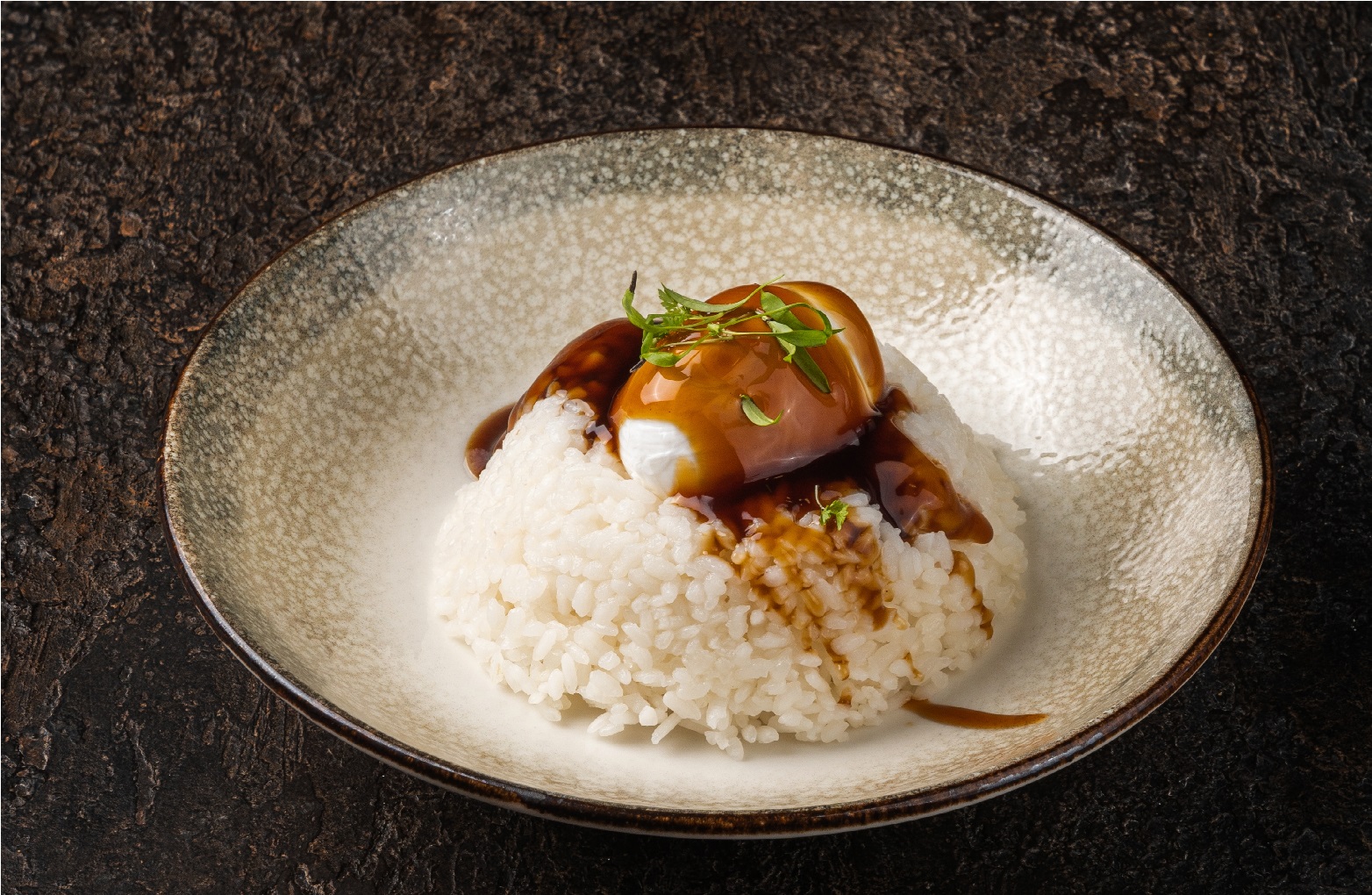 Рис с яйцом пашот