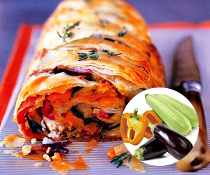 Штрудель с овощами