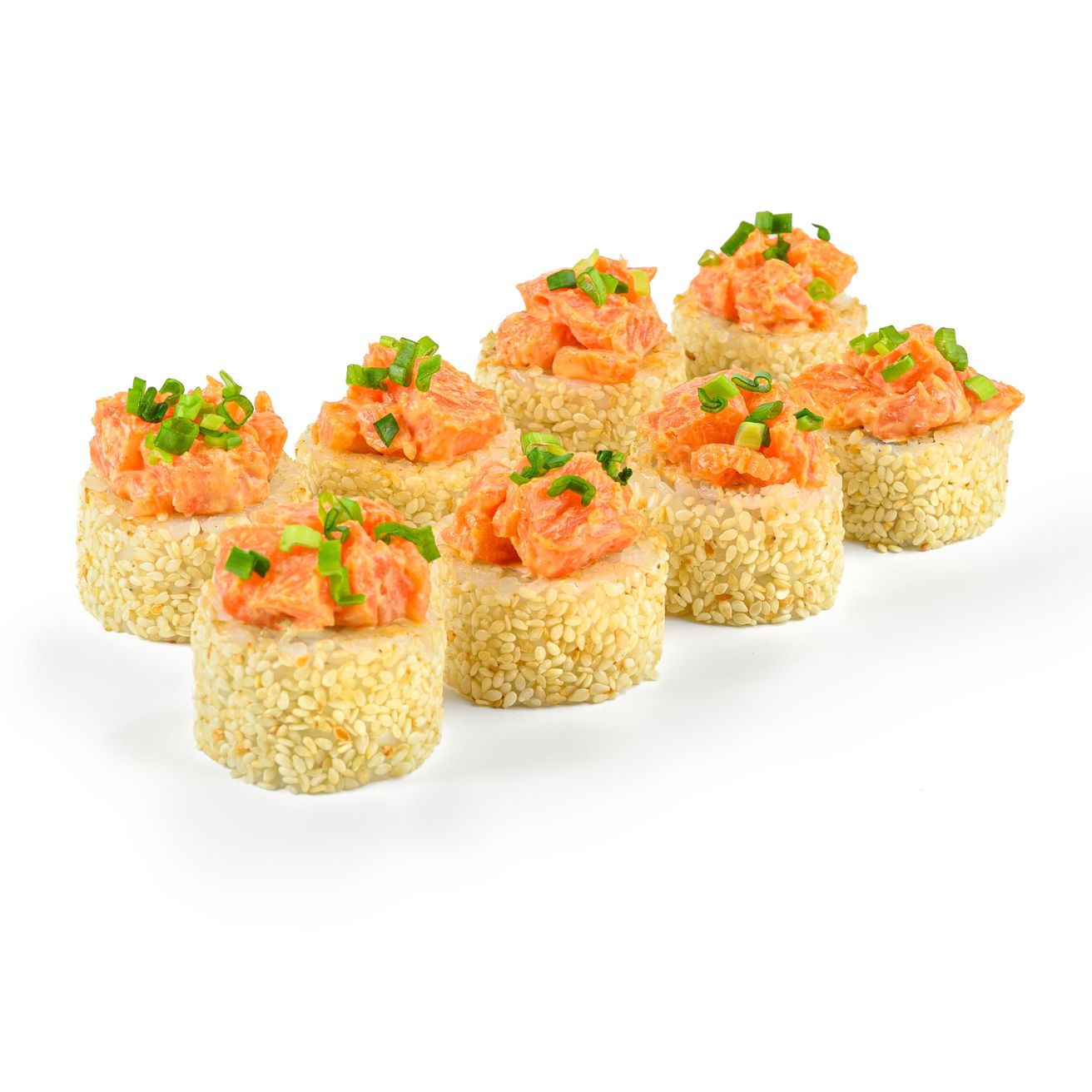 Вулкан с копченым лососем 8 шт