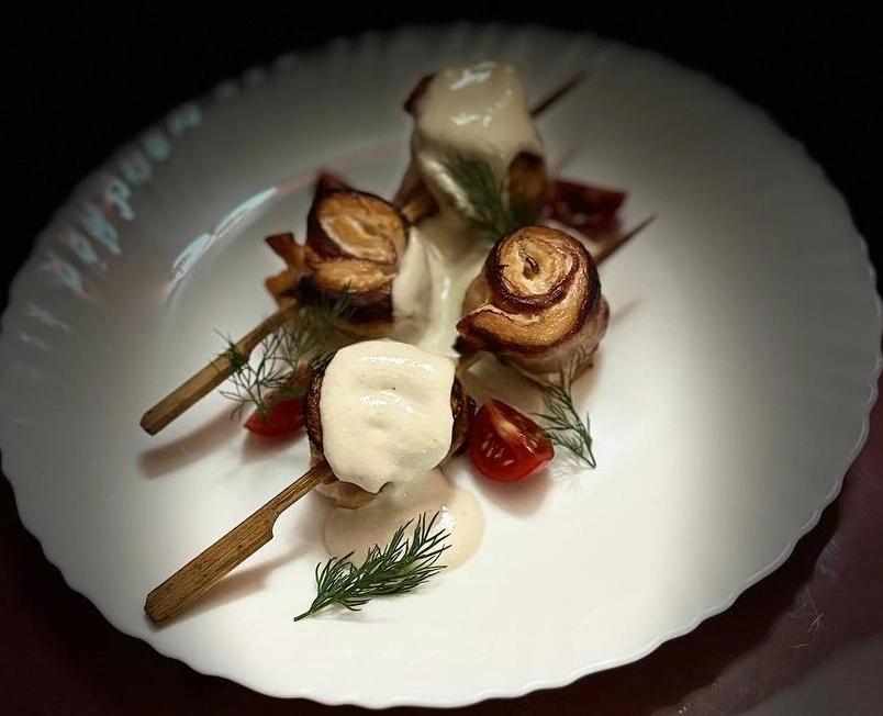 Куриные шашлычки с трюфельным соусом