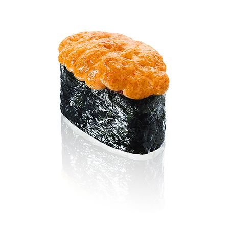 Запечённые суши с лососем (Моцарелла)