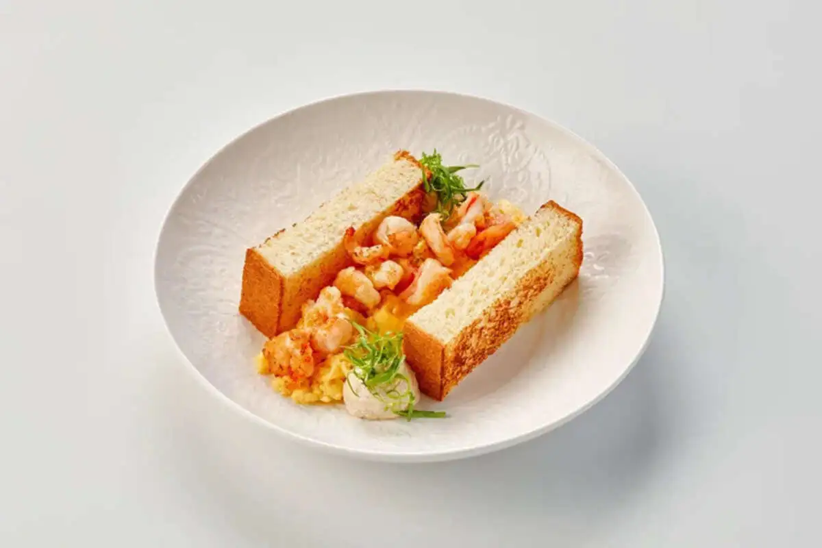 Скрэмбл с креветками