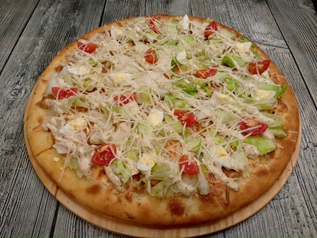 Пицца" Цезарь с курицей"