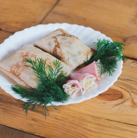 Блинчик с ветчиной и сыром