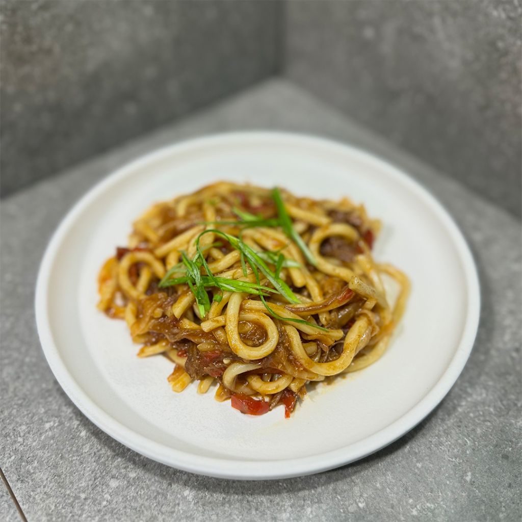 Лапша с томленой говядиной