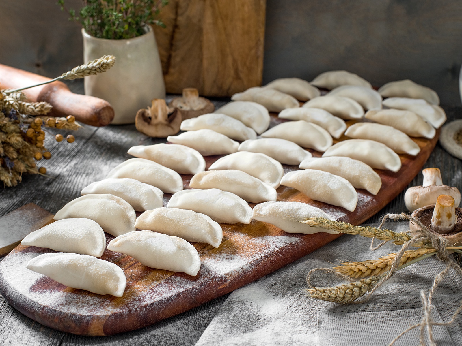 Вареники картофель и грибы заморозка