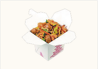 Удон с курицей и беконом