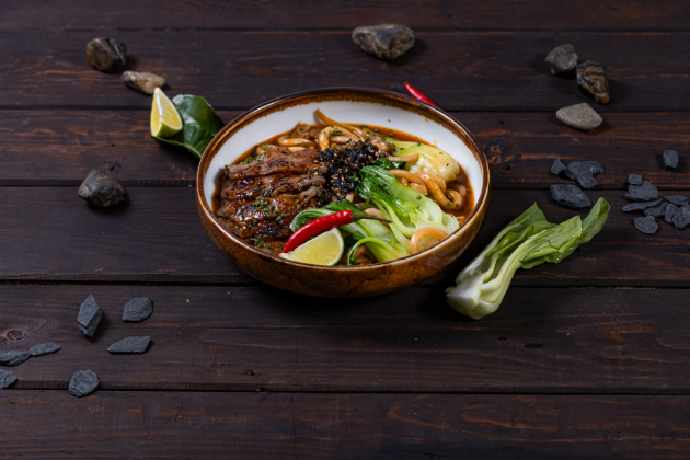 Удон с говядиной