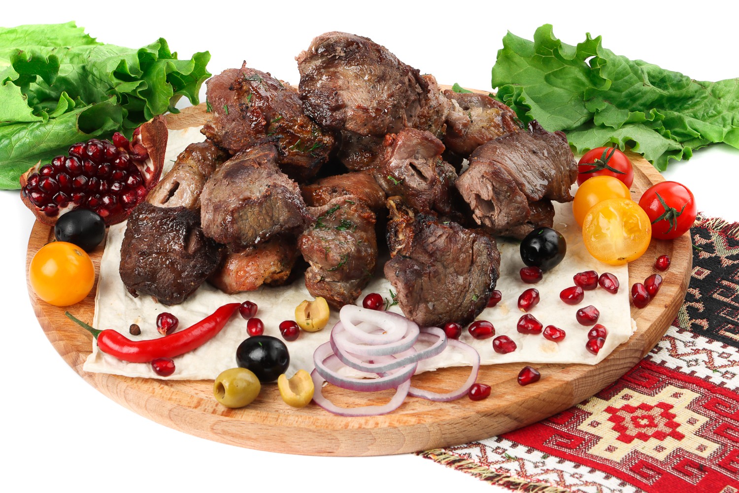 Шашлык из говяжьей мякоти 1 кг