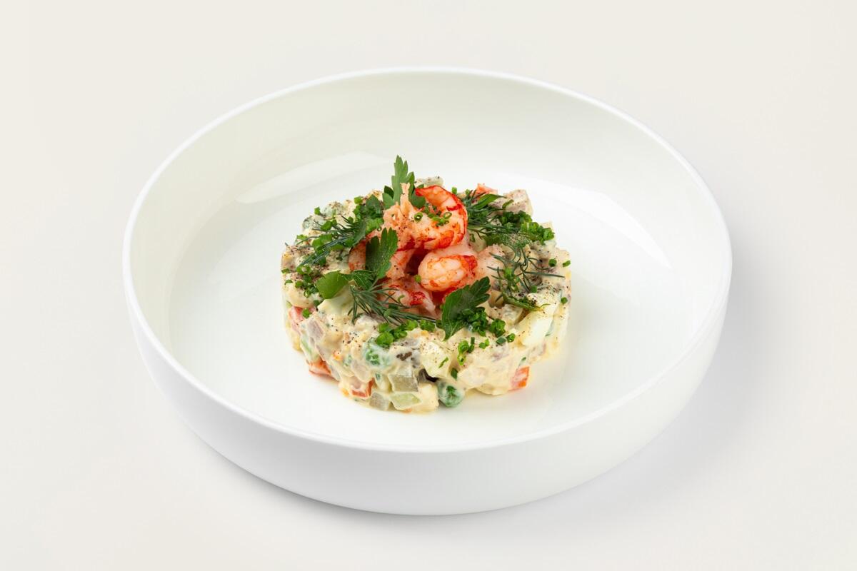 Оливье с языком