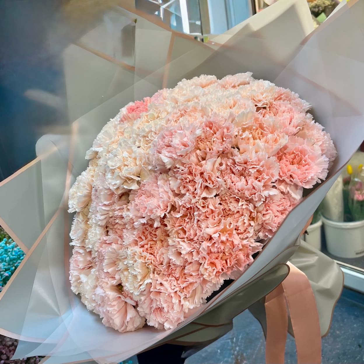 Букет из диантусов