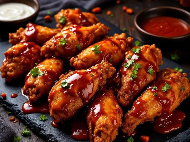 Крылья kfc в соусе барбекю