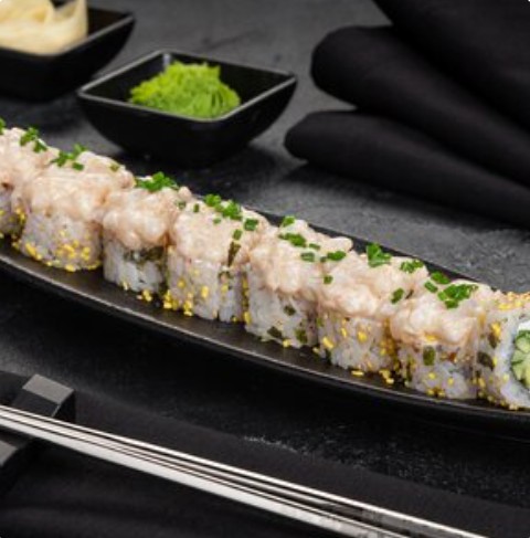 Ролл с гребешком спайси