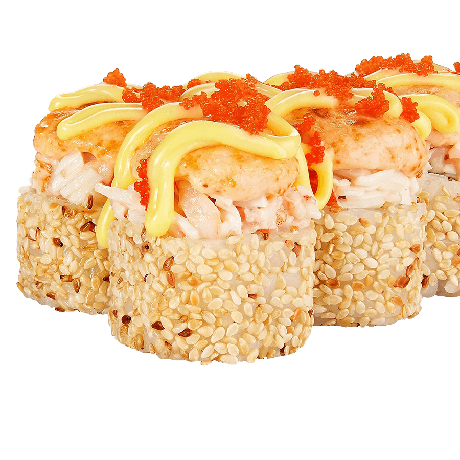 Запеченный тартар с креветкой