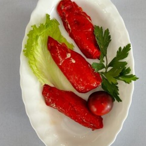 Перец болгарский, фарширов грец. орехом
