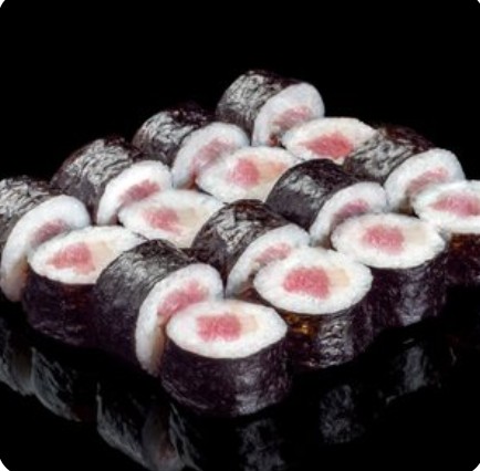 Хосомаки с тунцом и угрем