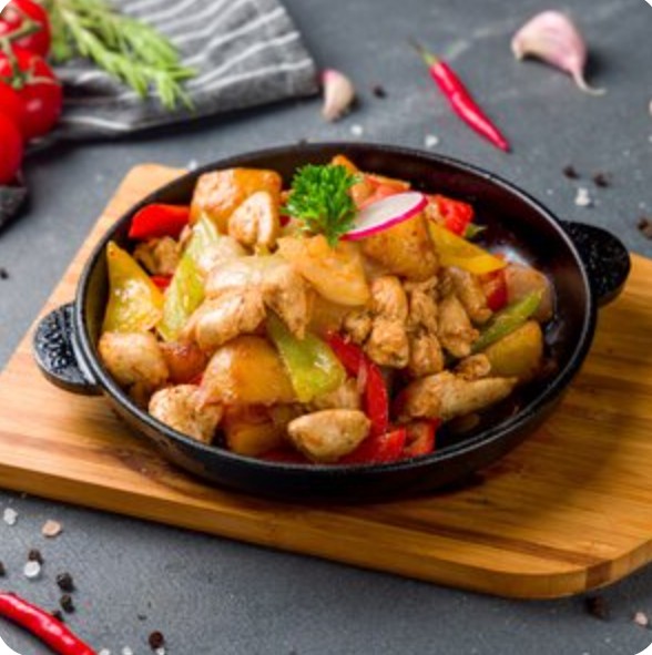 Жаркое из курицы с овощами