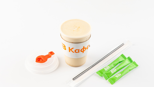 Кофе раф кленовый 0,3 на растительном напитке, кафе