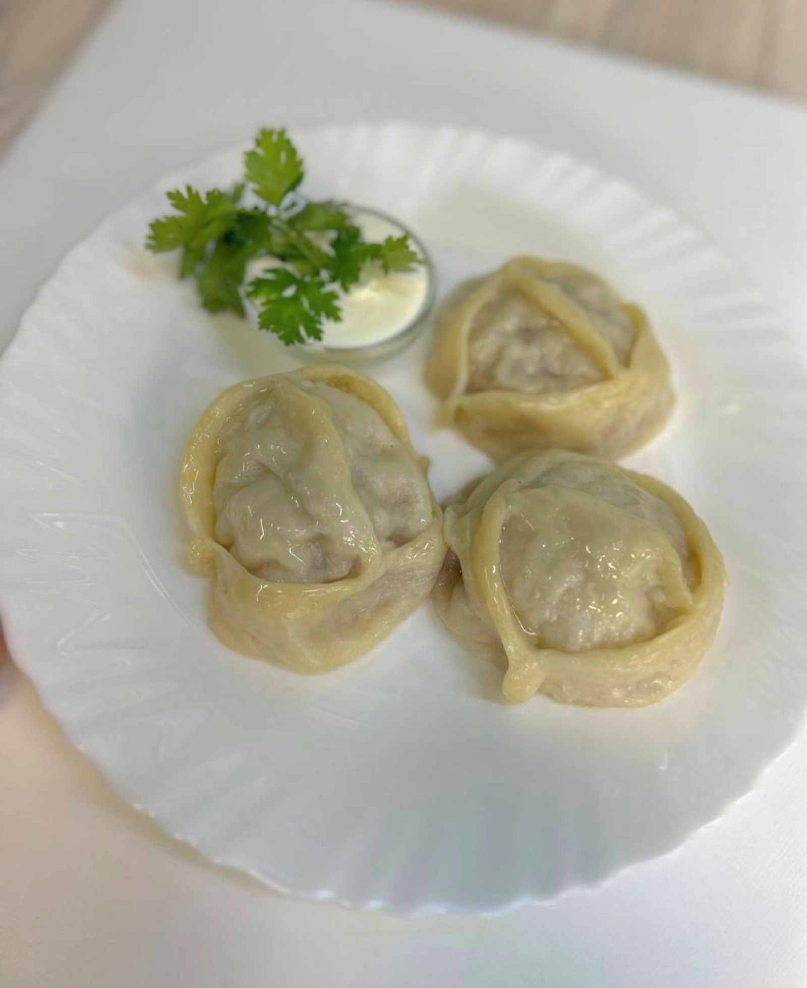 Манты с картофелем