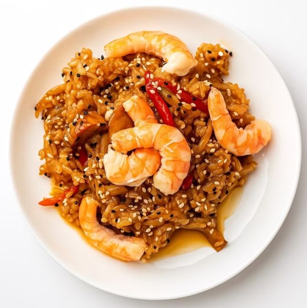 Рис с креветками