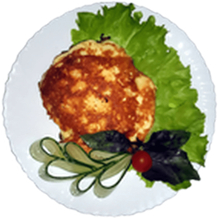 Курица жареная в сыре